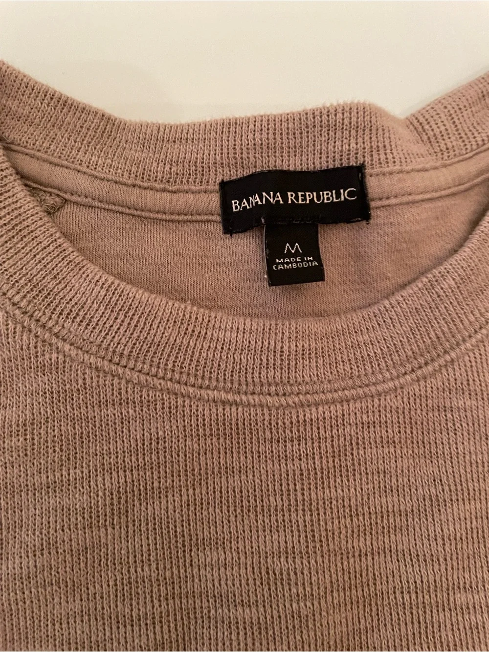 Banana Republic Men's Crewneck Sweater in Taupe Brown
